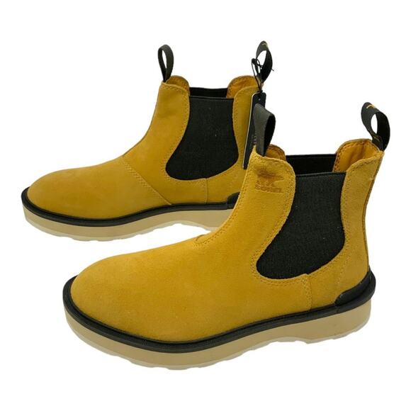 Sorel Hi-Line Chelsea Boot Geo Yellow Jet Size 8 NWT $175 MSRP - Picture 6 of 8